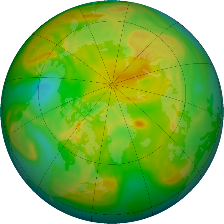 Arctic ozone map for 24 May 2008